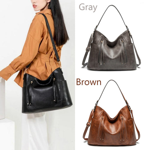 Timeless Chic Structured Leather Shoulder Bag