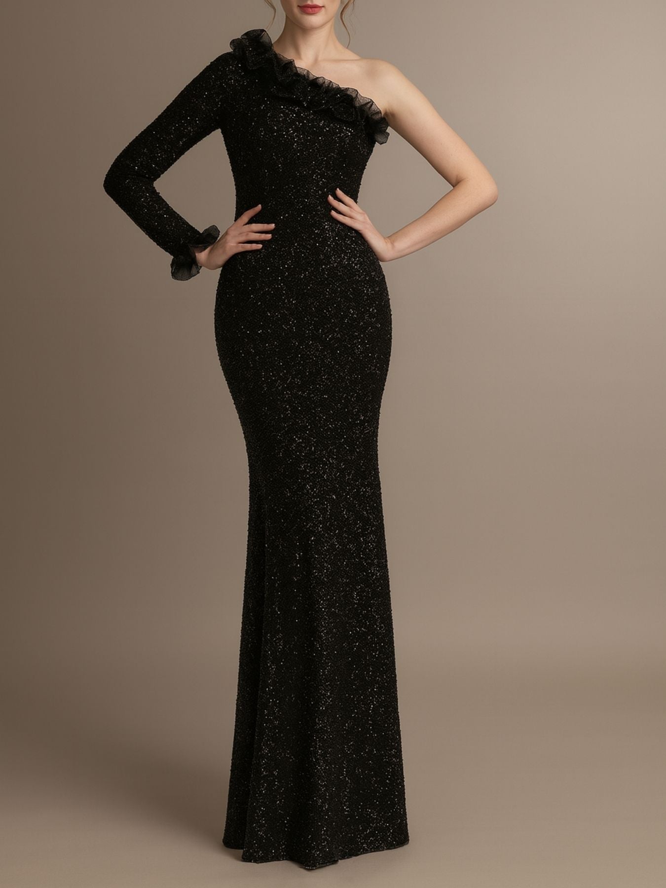 Aurora Sequin Fishtail Dress