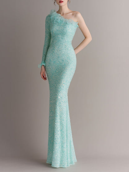 Aurora Sequin Fishtail Dress