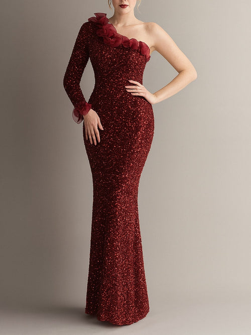 Aurora Sequin Fishtail Dress