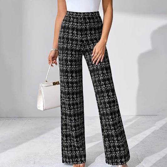 Isalene Tailored Check Casual Pants