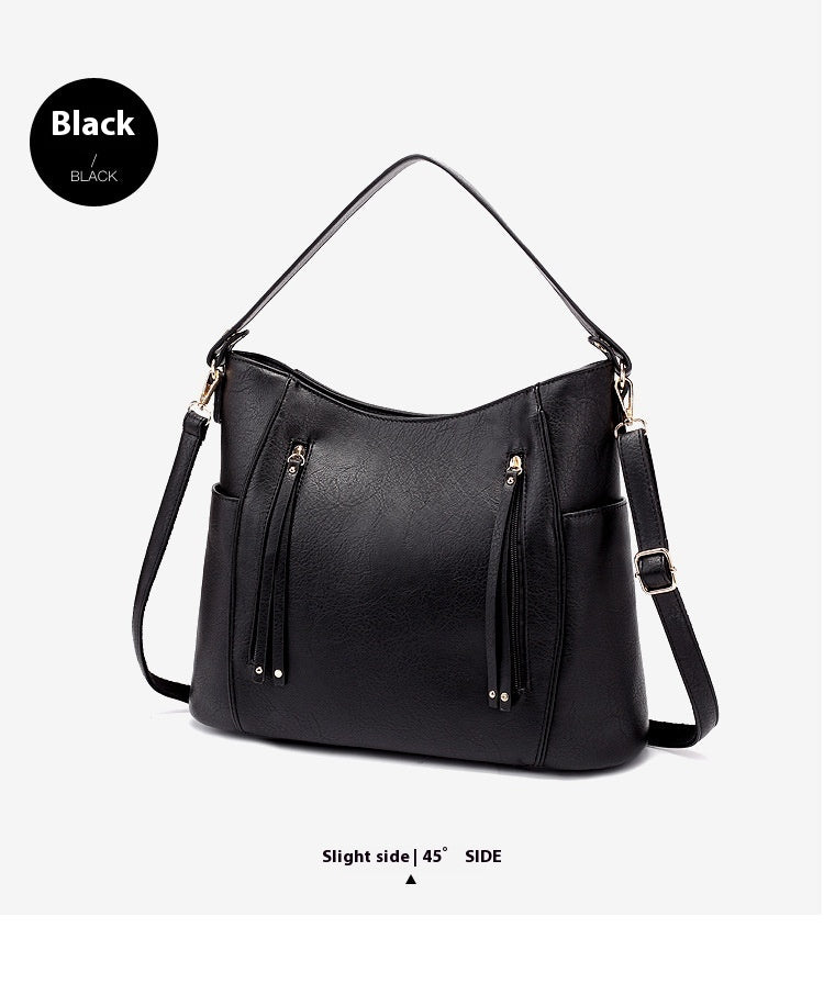 Timeless Chic Structured Leather Shoulder Bag
