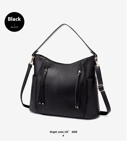 Timeless Chic Structured Leather Shoulder Bag